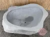Product image 4 of the product “Riverstone basin, natural surface, polished inside. Dia approx 131-140cm Height 61-70cm ”